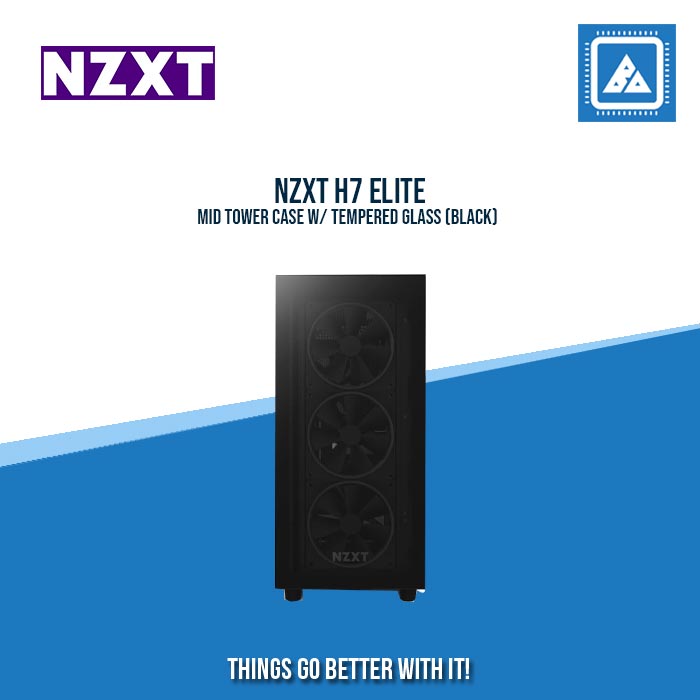 NZXT H7 ELITE MID TOWER CASE W/ TEMPERED GLASS (BLACK) NZXT H7 ELITE MID TOWER CASE W/ TEMPERED GLASS (BLACK)